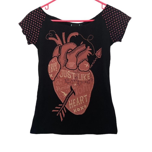 Tripp nyc Tops - Too Fast | NWT’s Y2K deadstock gothic grunge corset lace up back graphic T shirt